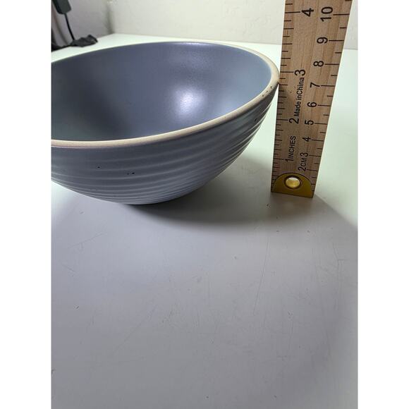 Set of 4 STONE + LAIN Charcoal Modern Stoneware Cereal Soup Bowls - Picture 8 of 10